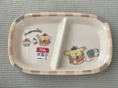 ポムポムプリン　スナックプレートメラミン　食器　のんびりタイム　ダイソー