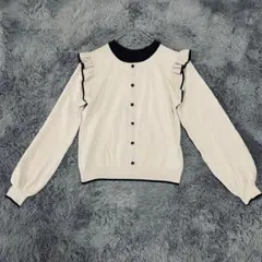 ヘルシーカレン heaithy karen｜ニット（M）ベージュ フリル
