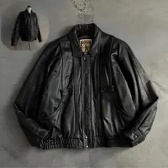 type A-2“Classic“黒“羊革 “短丈“bomber jacket