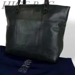 HIGE BAG 髭バッグ トートバッグ オールレザー シボ革 袋付 A4可 黒