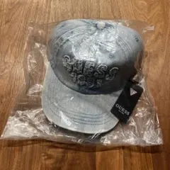 スキズ ヒョンジン GUESS 韓国 限定 帽子 キャップ ブルー - メルカリ