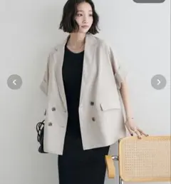 DISCOAT テックリネン半袖ジャケット