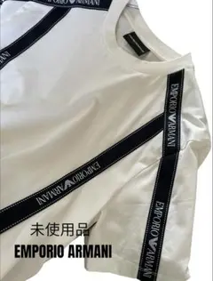 未使用　EMPORIO ARMANIアルマーニ　白　ロゴ　Tシャツ ブランド