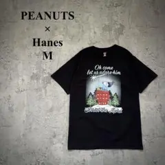 PEANUTS×Hanes（M）スヌーピー＊プリントTシャツ＊クリスマス＊のサムネイル