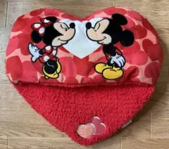 ディズニー　ハート型　クッション　ミッキー　ミニー