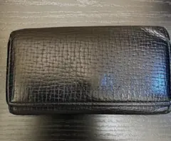 BURBERRY ブラックレザー キーケースのサムネイル