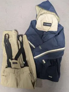 美品 フェニックス レディース スキーウェア ネイビーとベージュ