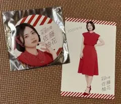 NGT48 佐藤柚花 ハイタッチ会 ポストカード 缶バッチ セット売り