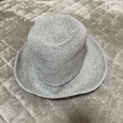 AUBE麦わら帽子 ハット グレー