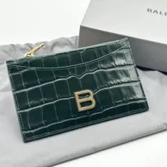 BALENCIAGA ダークグリーン 長財布 BALENCIAGA（バレンシアガ） 【中古】BALENCIAGA 長財布【ほぼ新品