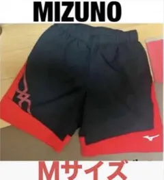 ブラック レッド テニス バドミントン ハーフパンツ Mizuno ゲームパンツ