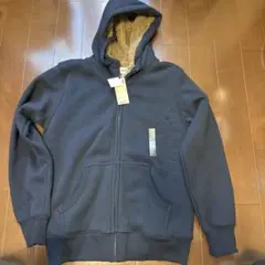 ユニクロ　ネイビー フルジップ パーカー L