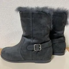 WAGスエード ファー付きショートブーツ