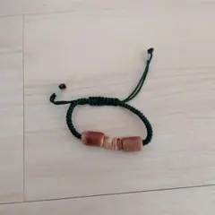 木製ビーズ調整可能ブレスレット