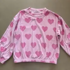 マイリトルワンダー　ハート柄トップス130