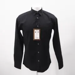 BURBERRY シャツ コットン ロングスリーブシャツ ブラック A 極美品
