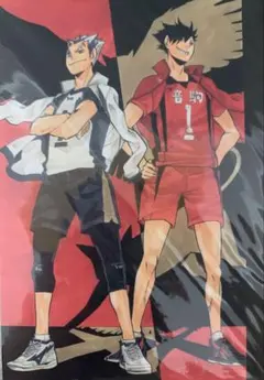 ☆ ハイキュー‼︎ ポストカード　ゲンガタイカン　黒尾鉄朗　木兎光太郎