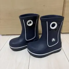 【美品】Crocs レインブーツ ネイビー キッズ 14cmのサムネイル