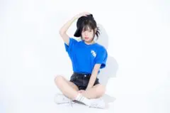 MINAMI×right-on コラボ 半袖Tシャツ ブルー
