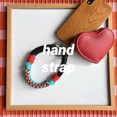 パラコード　ハンドメイド　ハンドストラップ　バッグハンドル