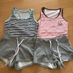 RUSTY ストライプ セパレート水着140二つセット