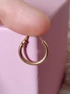 ゴールド フープピアス 片耳用のサムネイル