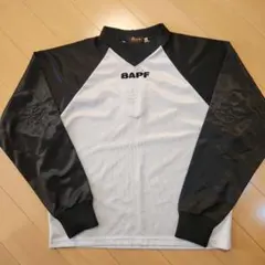 Ape ラグランスリーブ 長袖カットソー S ホワイト/ブラック