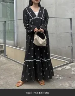 チャオパニック　刺繍ワンピース