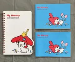 レア？マイメロディーのレトロなリングノートとミニノート（メモ帳）セット／未使用