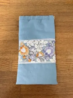 ハンドメイド メガネケース 刺繍レース