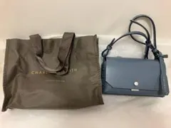チャールズアンドキース フロントフラップ レクタングルクロスボディバッグ