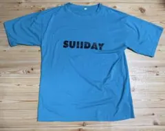 プリント Tシャツ XXL 青