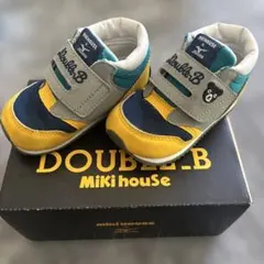 mikiHOUSE×Mizuno セカンドシューズ 13.5cm イエロー