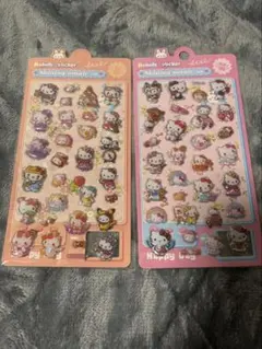 大人気サンリオキティ2枚セットシール