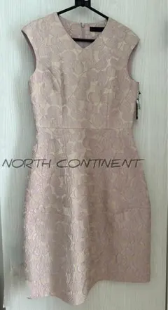 【最終価格】タグ付 ノースコンチネント 伊 花柄 レース刺繍 ノースリワンピース