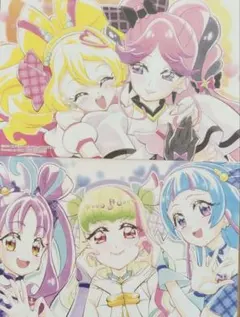 映画キミとアイドルプリキュア　Blu-ray 特典　ビジュアルカード2枚セット