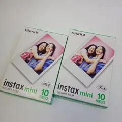 チェキフィルム インスタックスミニ instax mini 10枚×2 計20枚