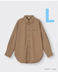 GU オーバーサイズシャツ　ブラウン