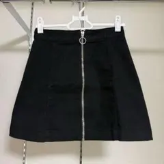 H&M DIVIDED ブラックタイトスカート