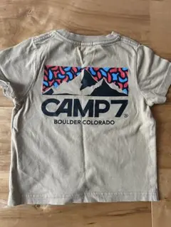 CAMP7 半袖Tシャツ ベージュ 100