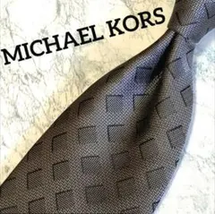 新品✢MICHAEL KORS✢ ネクタイ　モザイク柄　スクエア柄　グレー