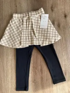 ❶新品未使用タグ付ever closet チェック柄スカッツ90サイズ