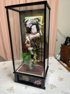 羽子板　正月飾り　ガラスケース付き