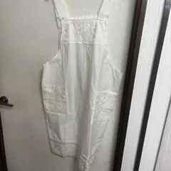ホワイト レース装飾 エプロン