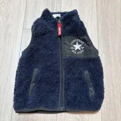 CONVERSE フリースダウンベスト 90cm ネイビー