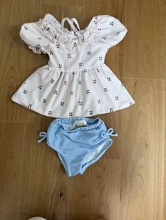 【petit main】女の子水着　100cm