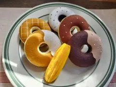 【あおいさま専用】フェルトままごと　フェルトドーナツ　5個セット