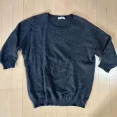 ピジャマ　ニットウェア　ベルギー　アルパカニット　グレー