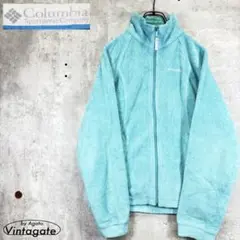 USA古着 コロンビア 90-00s ヴィンテージフリース アクアカラー S