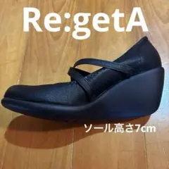 【翌日発送◎】Re:getA クロスベルトウェッジソール7cm Sサイズのサムネイル